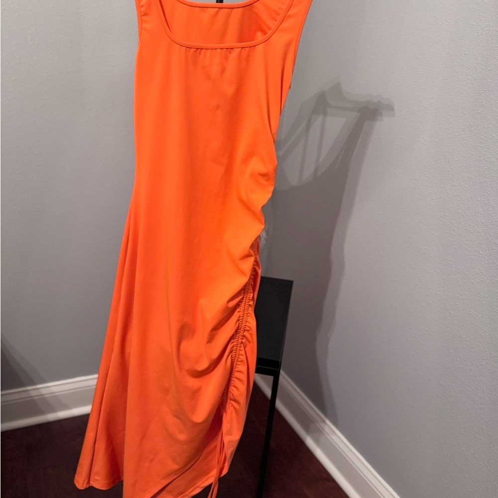 Orange Sleeveless Dress